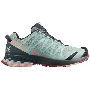 Salomon XA Pro 3D V8 Shoe - Aqua And Peach